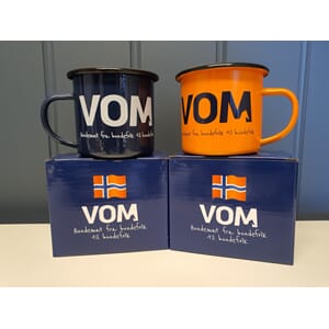 VOM Emalje kopp m/logo