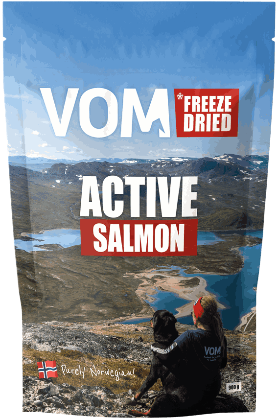 Freeze Dried ACTIVE Salmon 900 gram pose